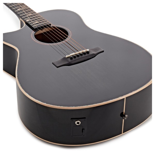 Hartwood Sonata-FX Concert Left-Handed Electro-Acoustic Guitar, Black