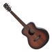 Hartwood Artiste Left-Handed Travel Acoustic Guitar, Natural Koa