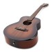 Hartwood Artiste Left-Handed Travel Acoustic Guitar, Natural Koa