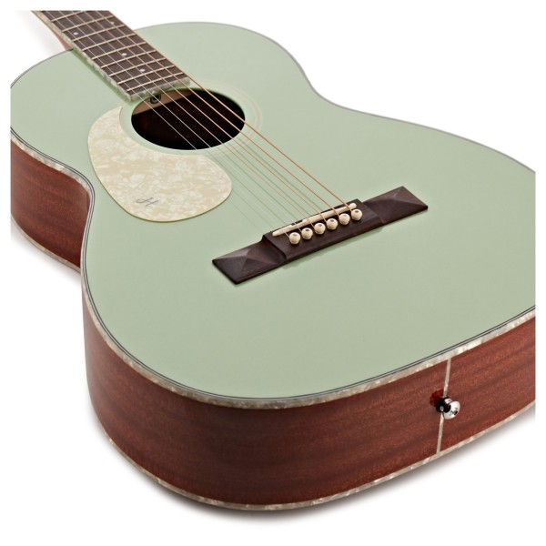 Hartwood Century Parlour Left-Handed Acoustic Guitar, Mint Green