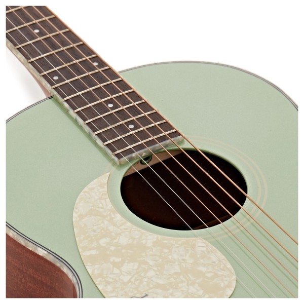 Hartwood Century Parlour Left-Handed Acoustic Guitar, Mint Green