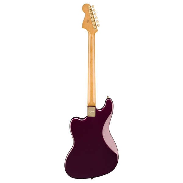Squier FSR Classic Vibe Bass VI in Oxblood with Matching Headcap and Gold Hardware - back