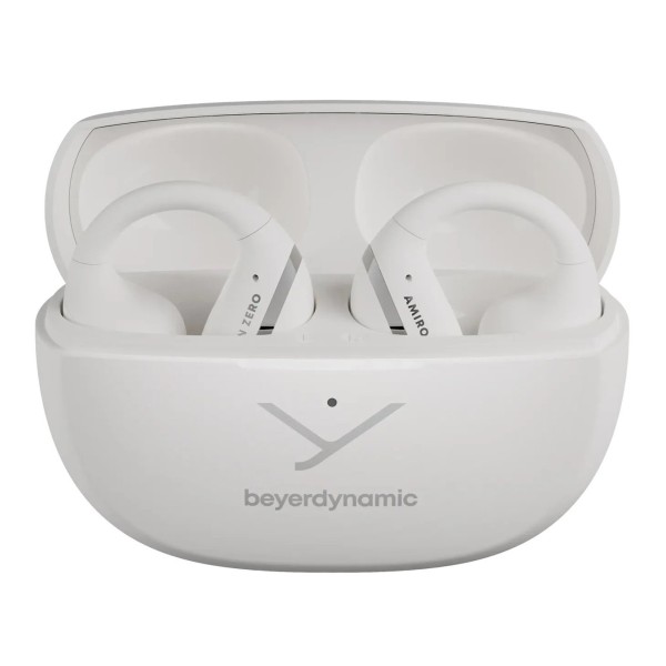 Beyerdynamic Amiron Zero Open-Ear Clip Earbuds, White - Front Open 2