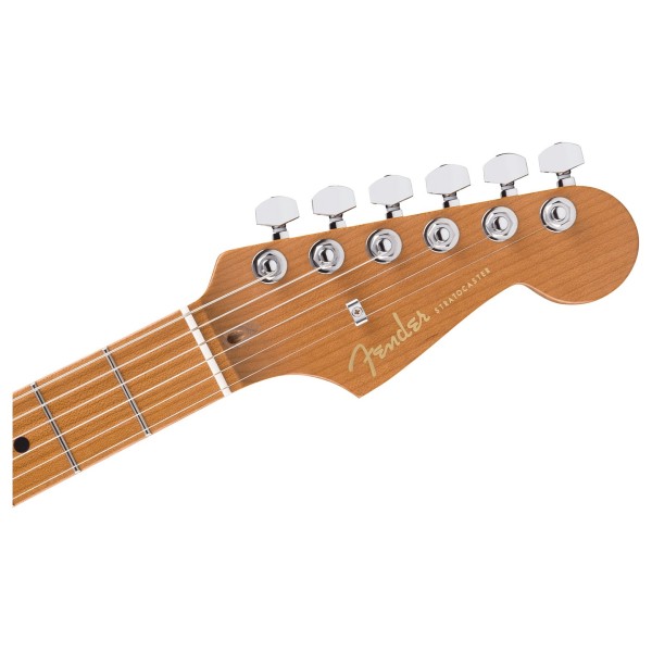 Fender Limited Edition American Ultra II Stratocaster Roasted Ash RMN, Natural - headstock
