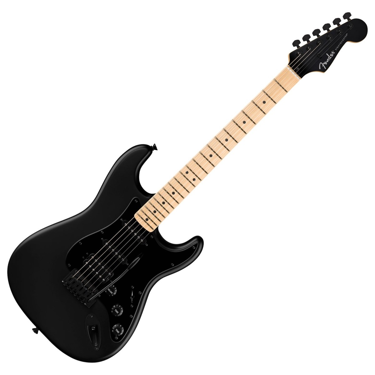 Fender Limited Edition Standard Stratocaster HSS MN Matching Headcap Satin Black