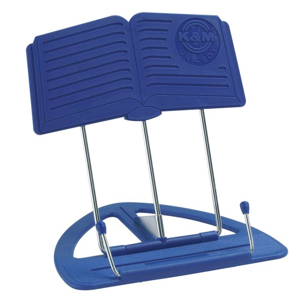 K&M 12450 Uni-Boy Classic Desktop Music Stand, Blue