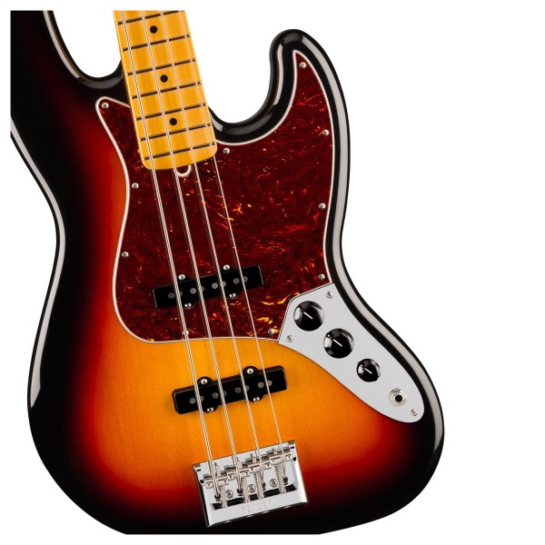 Fender American Professional Jazz Bass MN, 3-Color Sunburst - hardware