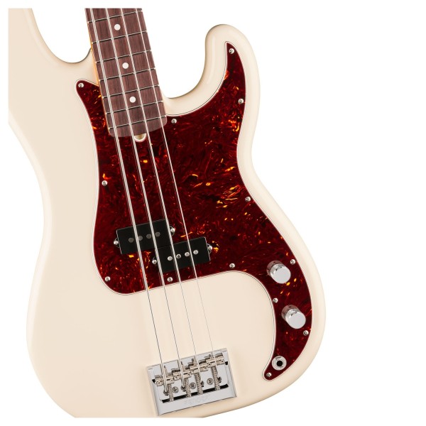 Fender American Professional Precision Bass RW, Olympic White - hardware