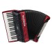Hohner Bravo III 96 Silent Key Accordion, Red