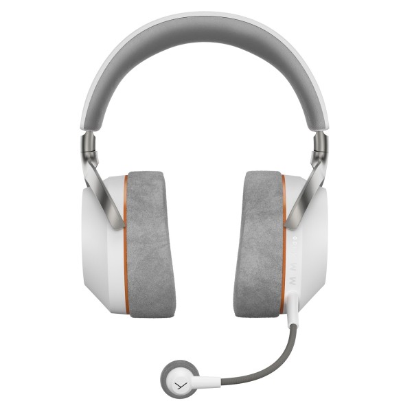 MMX 100 Wireless Closed-Back Gaming Headset, White - Front