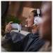 Beyerdynamic MMX 100 Wireless Closed-Back Gaming Headset, Arctic White - Lifestyle 3