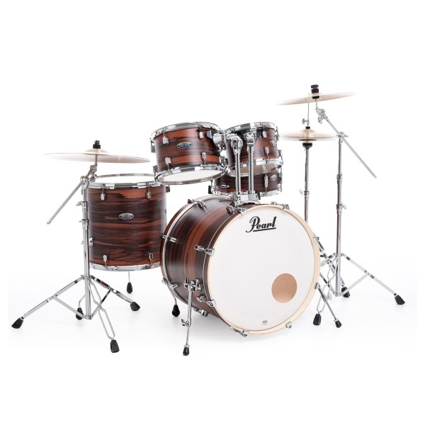 Pearl Decade Maple 22'' Am Fusion Drum Kit w/Hardware, Matte Dark Walnut