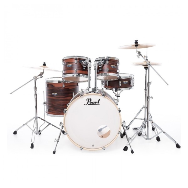 Pearl Decade Maple 22'' Am Fusion Drum Kit w/Hardware, Matte Dark Walnut