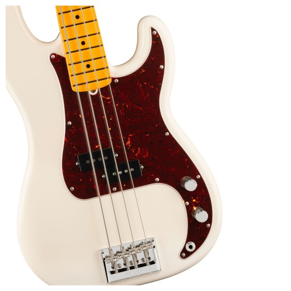 Fender American Professional Precision Bass MN, Olympic White - hardware
