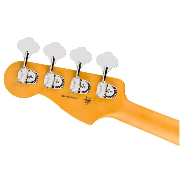 Fender American Professional Precision Bass MN, Olympic White - back of headstock