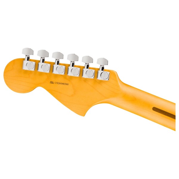 Fender American Professional Jaguar RW, Black - back of headstock