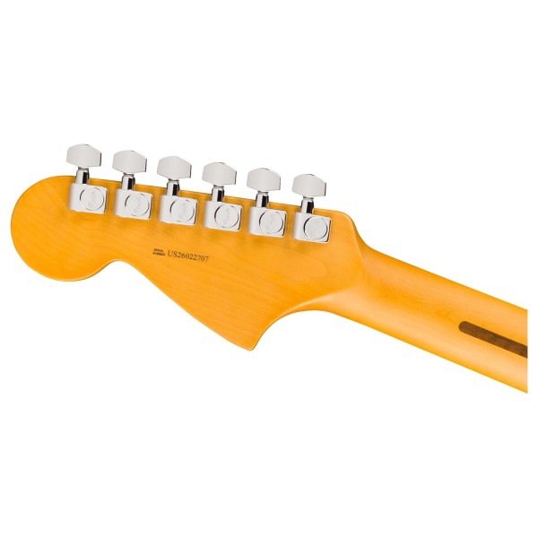 Fender American Professional Jaguar RW, Olympic White - back of headstock