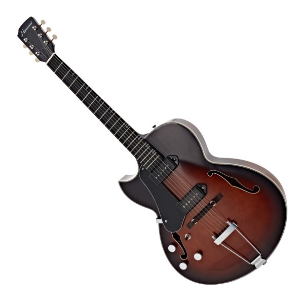 Hartwood Left-Handed Novella II Electric Guitar, Vintage Sunburst