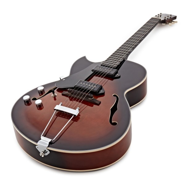 Hartwood Left-Handed Novella II Electric Guitar, Vintage Sunburst