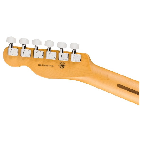 Fender American Professional Telecaster MN, Butterscotch Blonde - back of headstock