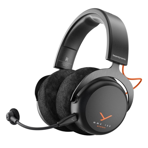 Beyerdynamic MMX 150 Wireless Closed-Back Gaming Headset, Black - Front
