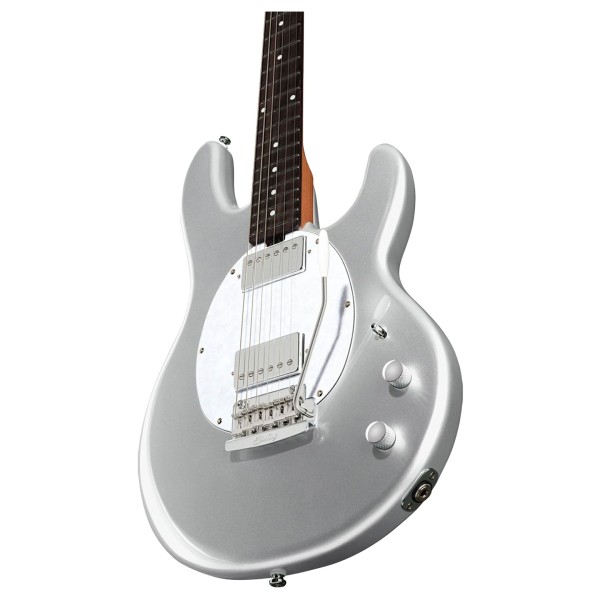 Sterling by Music Man StingRay2 Electric Guitar, Silver - body