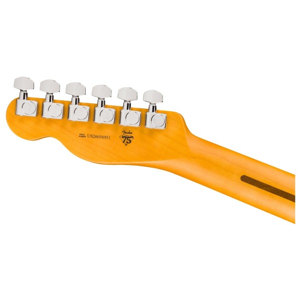 Fender American Professional Telecaster MN, 3-Color Sunburst - back of headstock