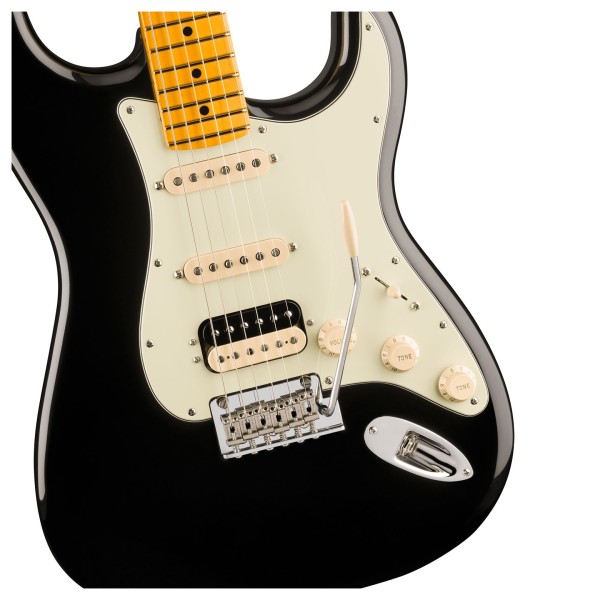 Fender American Professional Stratocaster HSS MN, Black - hardware