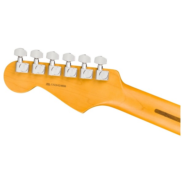 Fender American Professional Stratocaster HSS MN, Black - back of headstock