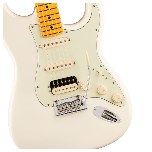 Fender American Professional Stratocaster HSS MN, Olympic White - hardware