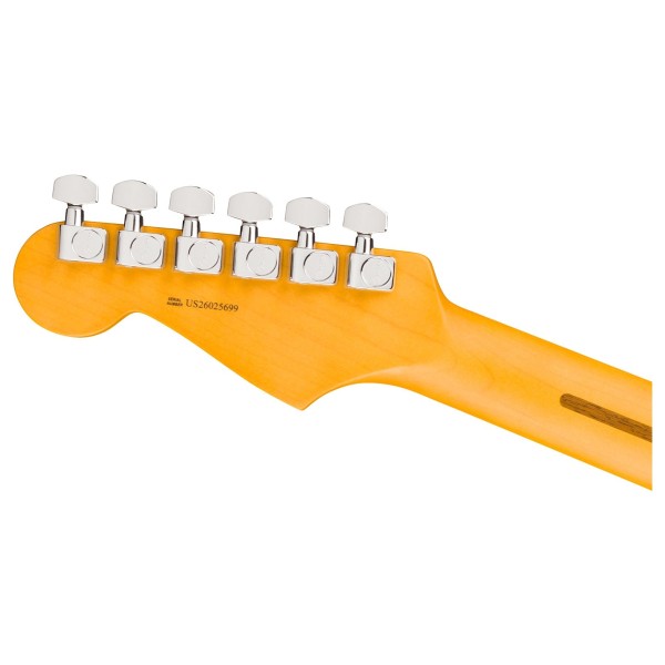 Fender American Professional Stratocaster HSS MN, Olympic White - back of headstock