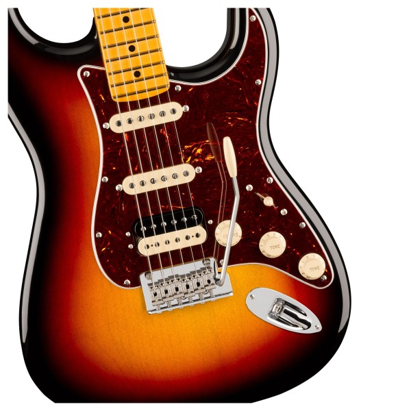 Fender American Professional Stratocaster HSS MN, 3-Color Sunburst - hardware