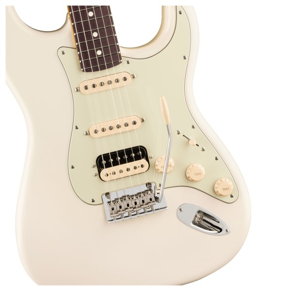 Fender American Professional Stratocaster HSS RW, Olympic White - hardware