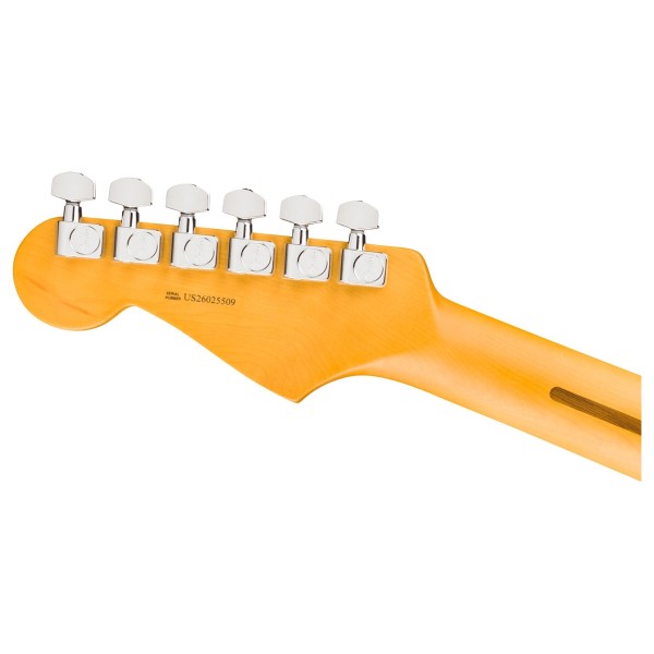 Fender American Professional Stratocaster HSS RW, Olympic White - back of headstock