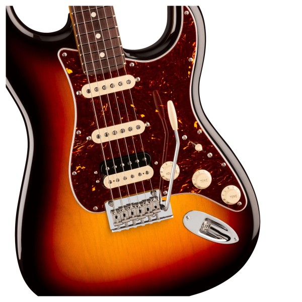 Fender American Professional Stratocaster HSS RW, 3-Color Sunburst - hardware