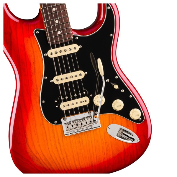 Fender American Professional Stratocaster HSS RW, Aged Cherry Burst - hardware