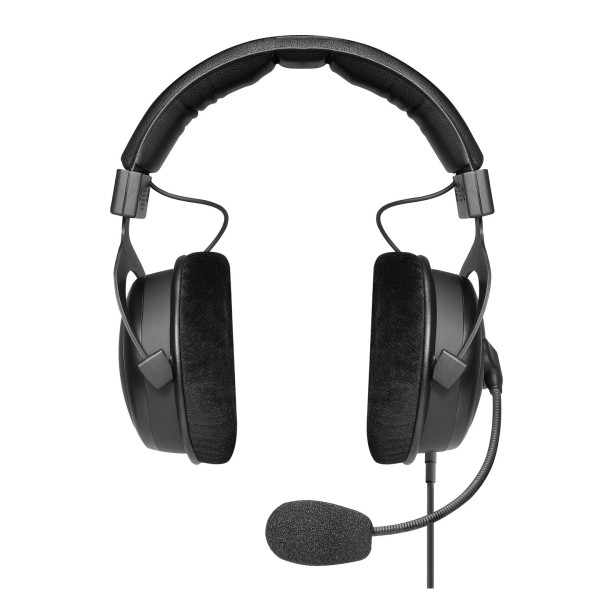 MMX 330 Pro Open-Back Gaming Headset, Black - Front