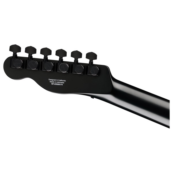 Fender John 5 Phantom Telecaster, Black - back of headstock