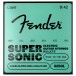 Fender SuperSonic Bullets 3250L Guitar Strings, Nickel-Plated Steel, Bullet End, Gauges .009-.042