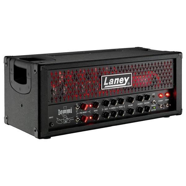 Laney TI100 Tony Iommi Signature 100W Valve Amp Head - left