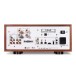 LEAK Stereo 230 Integrated Amplifier with DAC, Walnut rear 