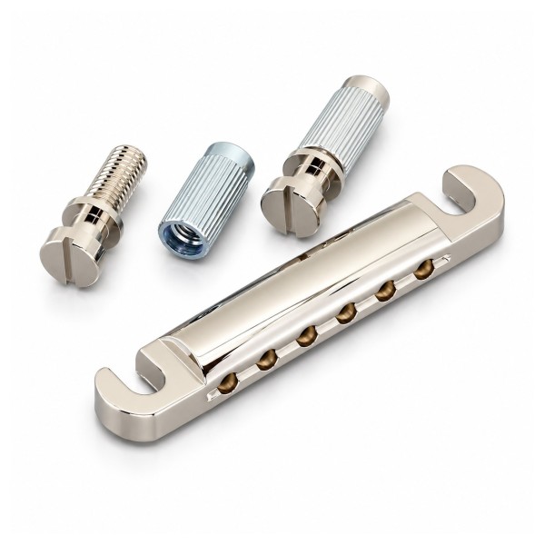 Gotoh GE101Z Zinc Die-cast Stoptail Tailpiece Bridge, Nickel