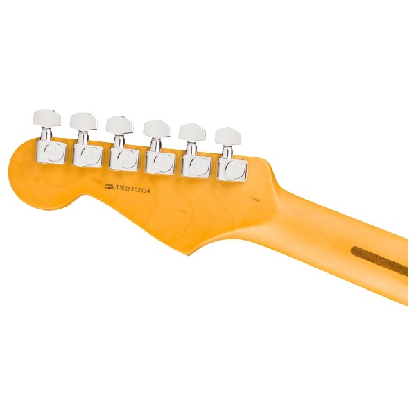 Fender American Professional Stratocaster MN, Olympic White - back of headstock