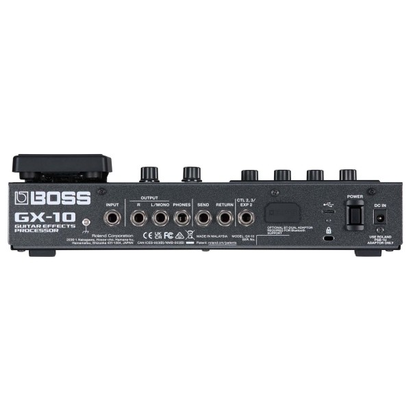 Boss GX-10 Multi Effects Processor Bundle - GX-10 - back