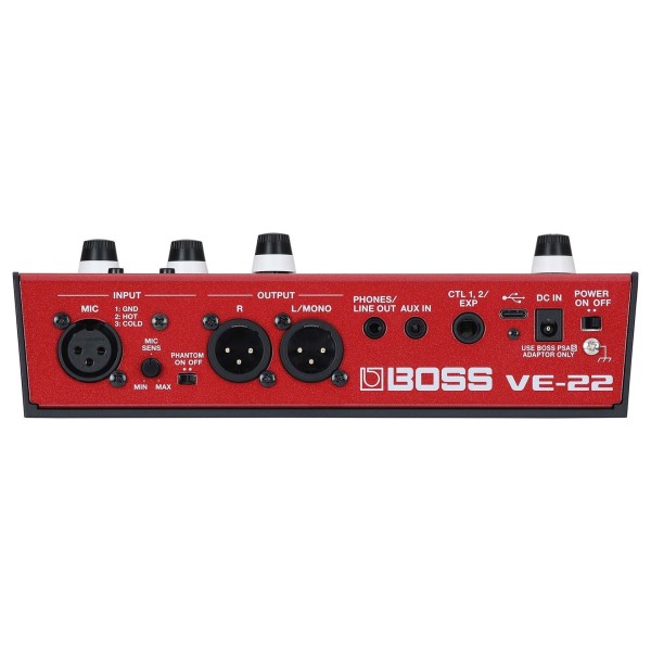 Boss VE-22 Vocal Performer Vocal Effects Processor with Bag - VE-22 - back