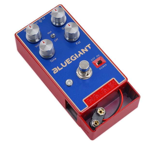 Gigagain Audio GP02 Bluegiant Overdrive - open battery compartment