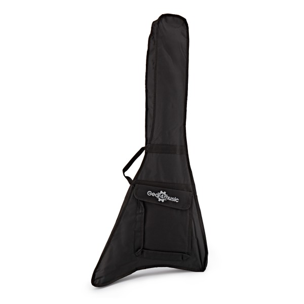 Harlem V Electric Guitar by Gear4music, Black case