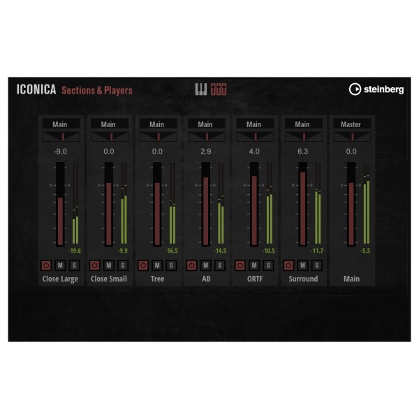 Steinberg Iconica Sections & Players