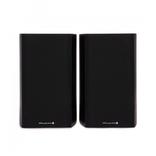 Wharfedale Diamond 9.1 5.1 Home Cinema Speaker Package, Black bookshelf grile