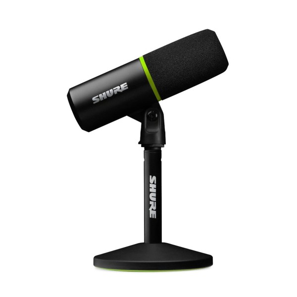 Shure MV6G2 Dynamic USB-C microphone for PC gamers & streamers, Black, Side View